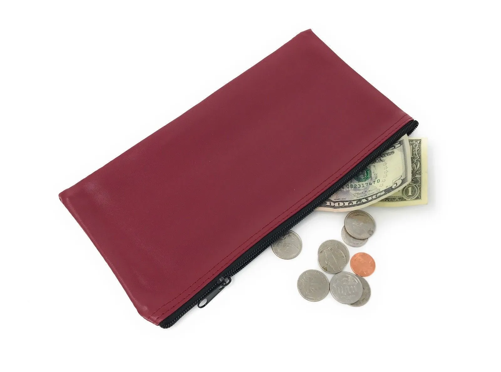 1 Dozen Zippered Bank Deposit Carry Pouch Bags Safe Money Organizer Wholesale