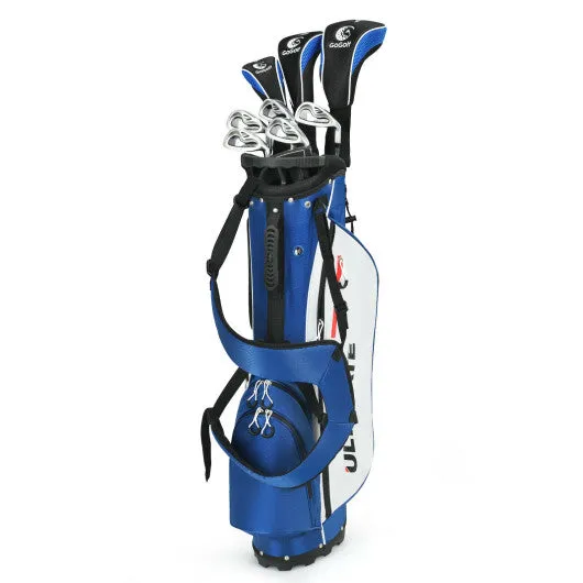 10 Pieces Men's Complete Golf Clubs Package Set with Alloy Driver