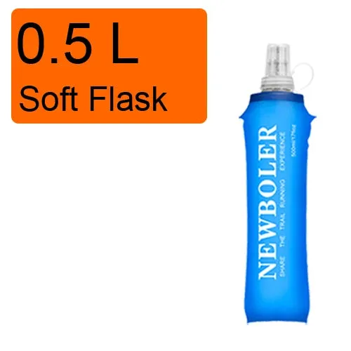 250ml 500ml TPU Soft Drink Water Bottle Folding Water Bag Flask For Sport Outdoor Camping Health Free BPA