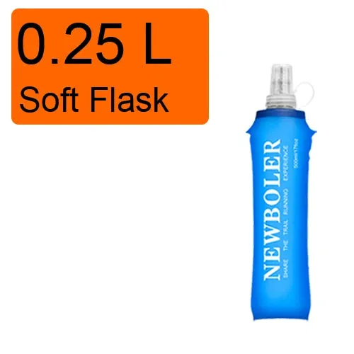 250ml 500ml TPU Soft Drink Water Bottle Folding Water Bag Flask For Sport Outdoor Camping Health Free BPA