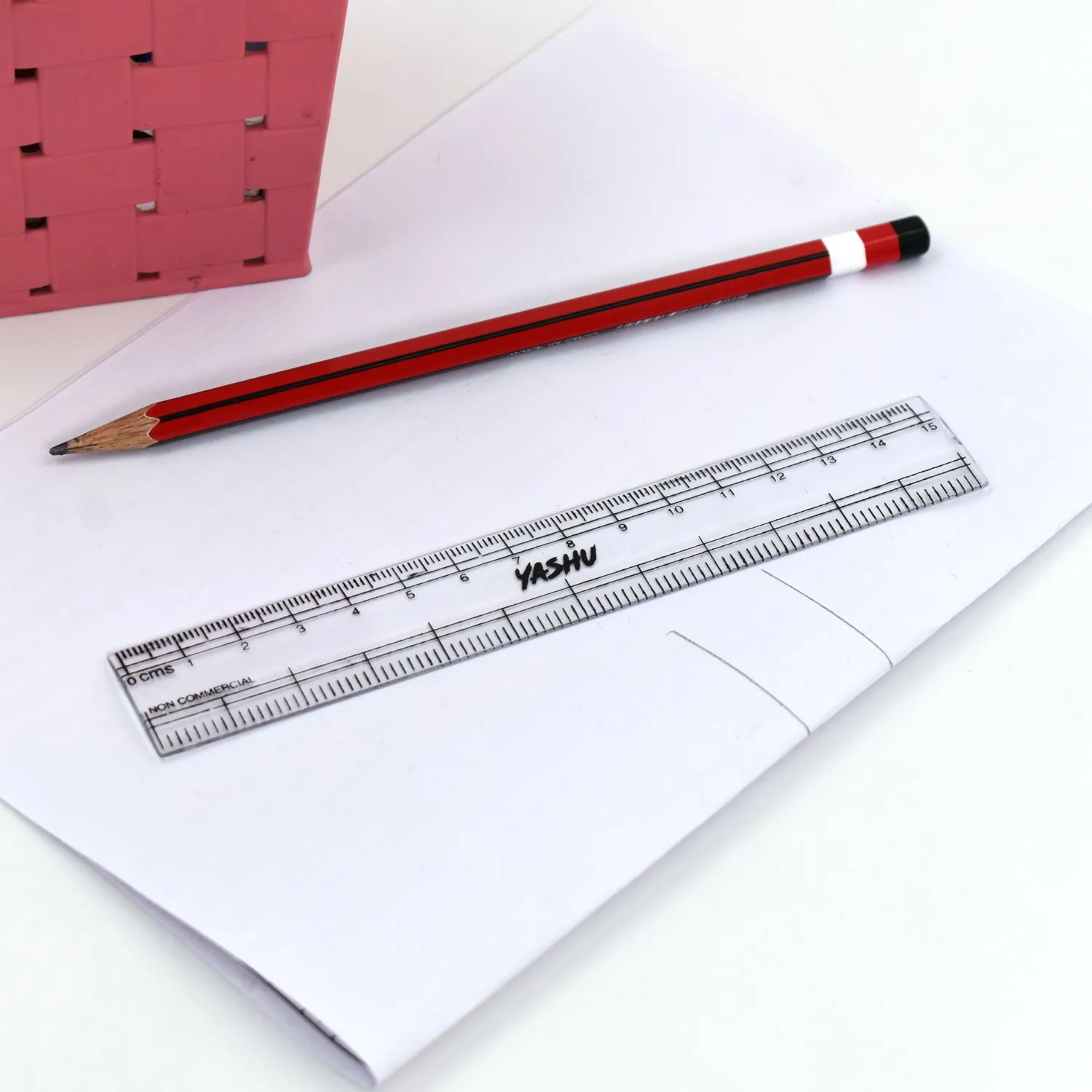 4840 15Cm Ruler For Student Purposes While Studying And Learning In Schools And Homes Etc. (1Pc)