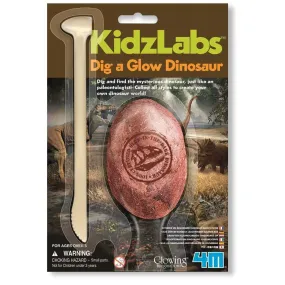 4M dig a glow dinosaur assorted