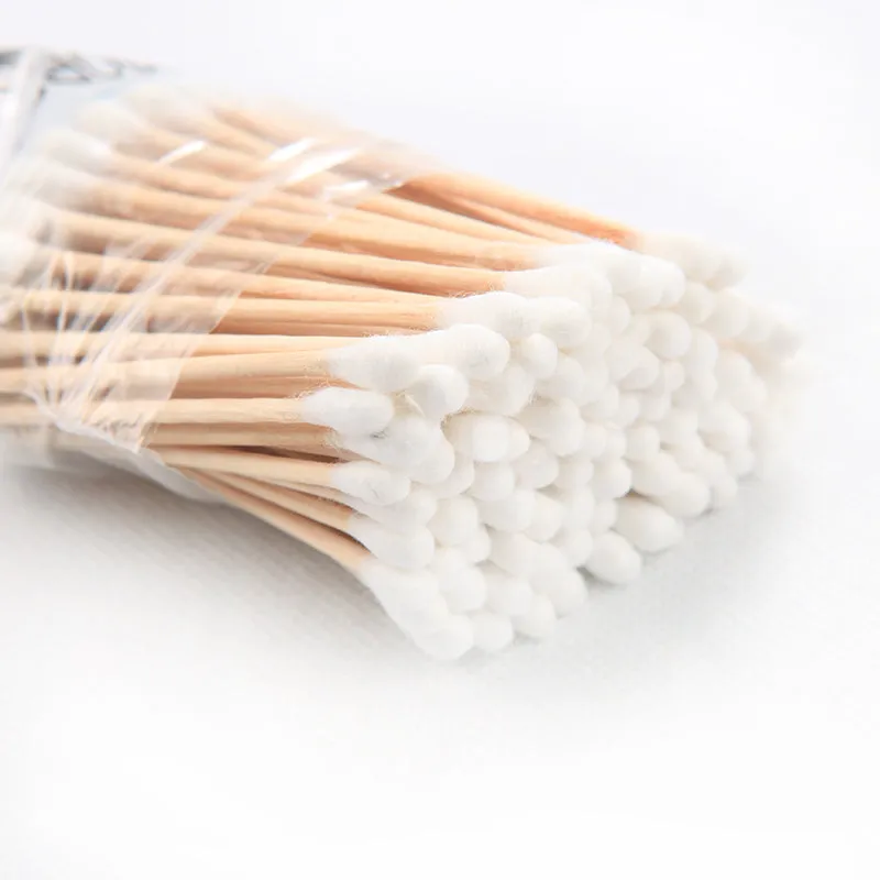 6016 Cotton Swabs Bamboo with Wooden Handles for Makeup Clean Care Ear Cleaning Wound Care Cosmetic Tool Double Head Biodegradable Eco Friendly (pack of 20)