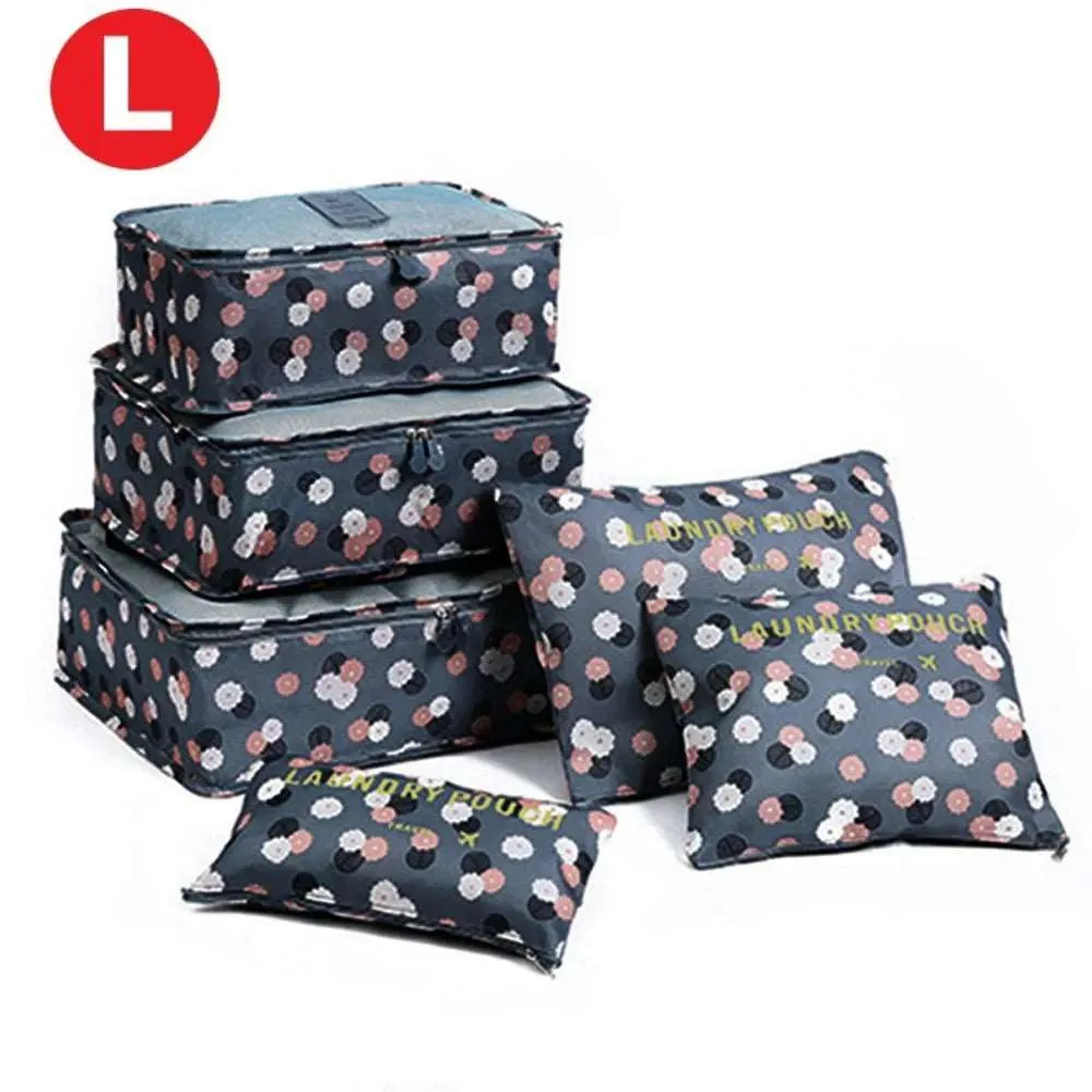 6pcs Travel Storage Organiser Bags