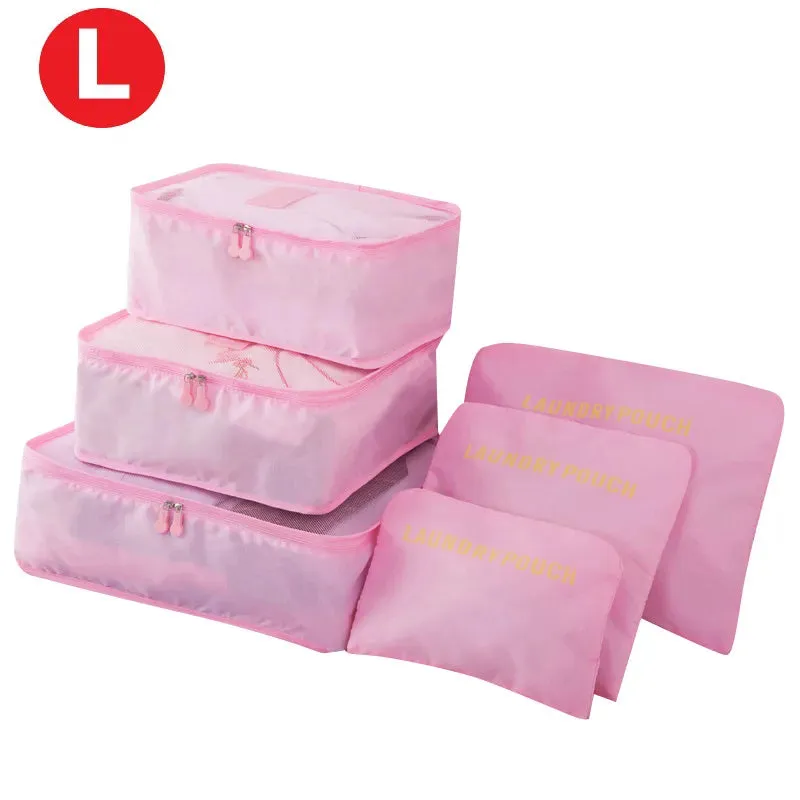 6pcs Travel Storage Organiser Bags