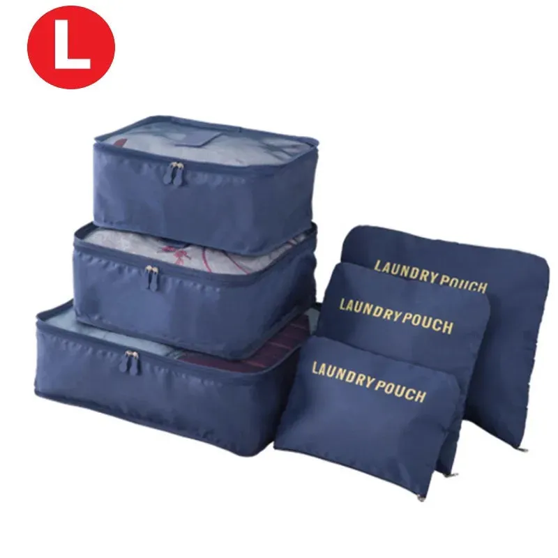 6pcs Travel Storage Organiser Bags