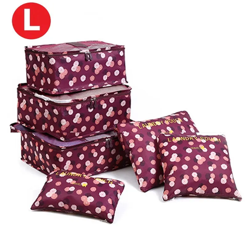 6pcs Travel Storage Organiser Bags