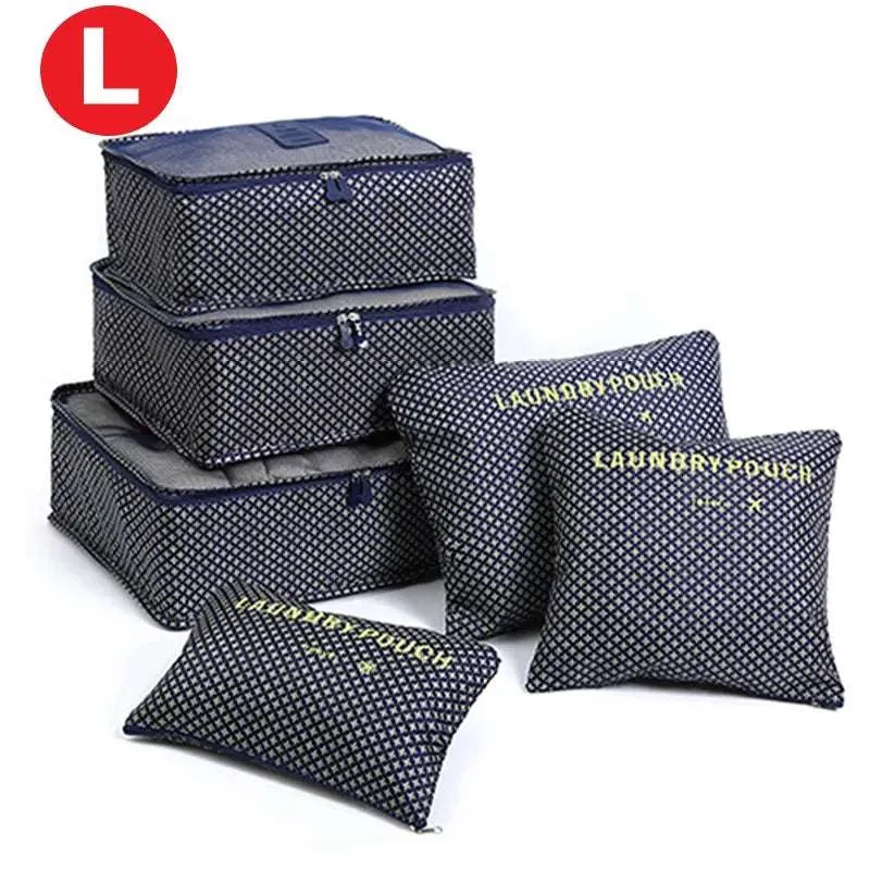 6pcs Travel Storage Organiser Bags