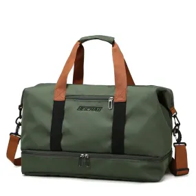 Adventure Awaits: Durable Travel Duffle with Wet/Dry Compartment