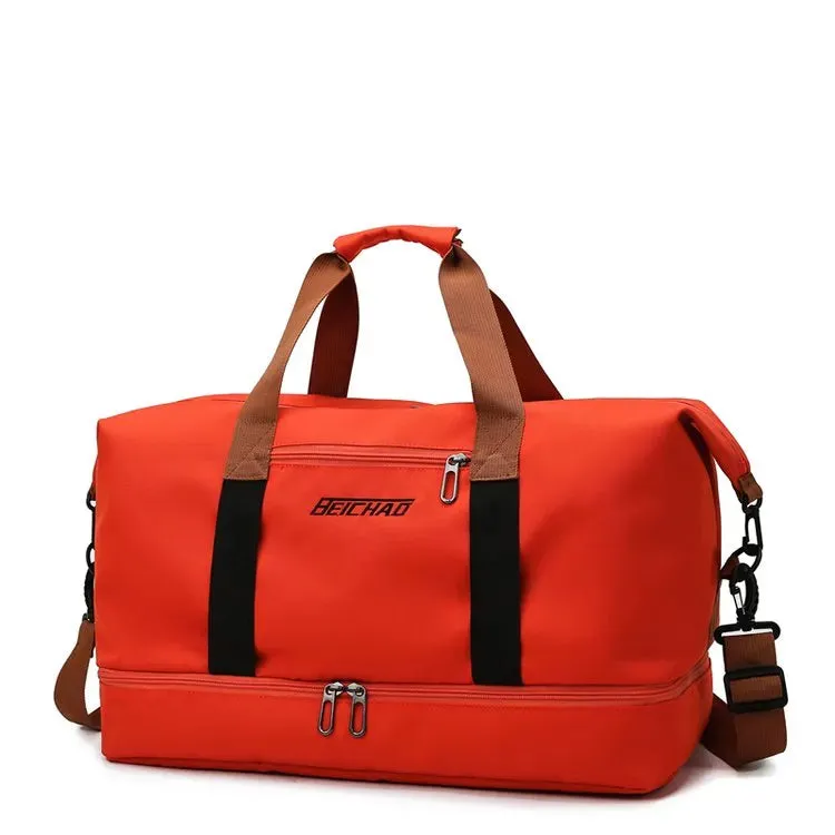 Adventure Awaits: Durable Travel Duffle with Wet/Dry Compartment