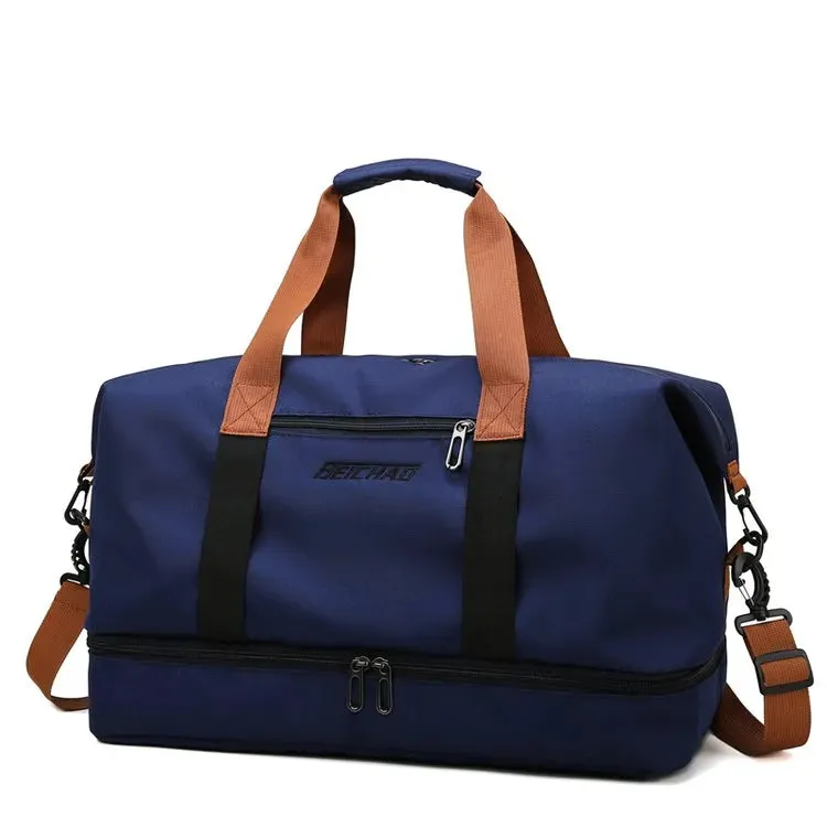 Adventure Awaits: Durable Travel Duffle with Wet/Dry Compartment