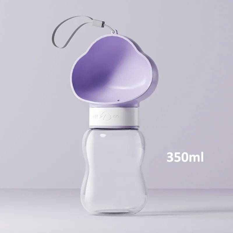 Aiitle Portable Pet Water Bottle with Food Container