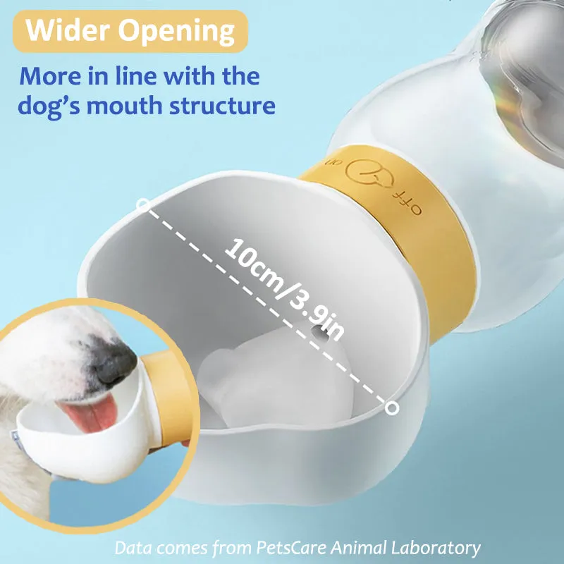 Aiitle Portable Pet Water Bottle with Food Container