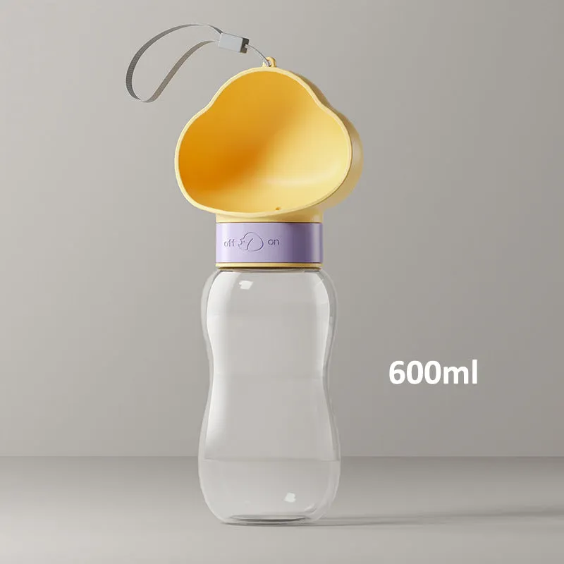 Aiitle Portable Pet Water Bottle with Food Container