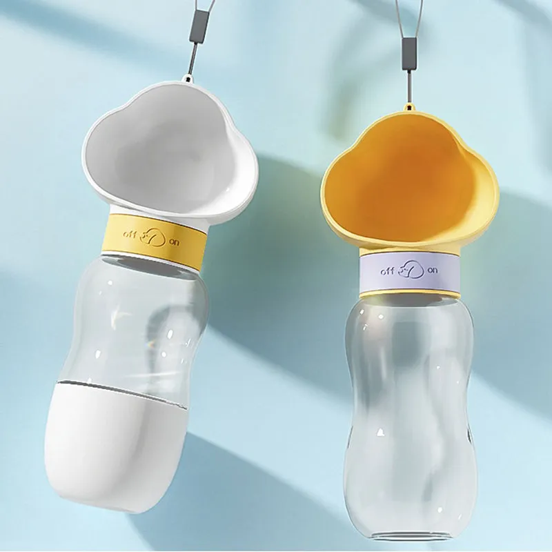 Aiitle Portable Pet Water Bottle with Food Container