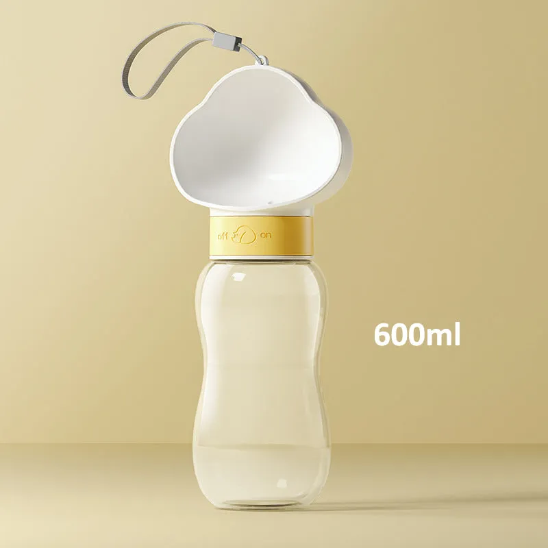 Aiitle Portable Pet Water Bottle with Food Container