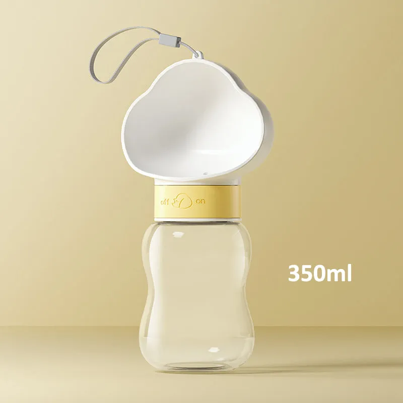 Aiitle Portable Pet Water Bottle with Food Container