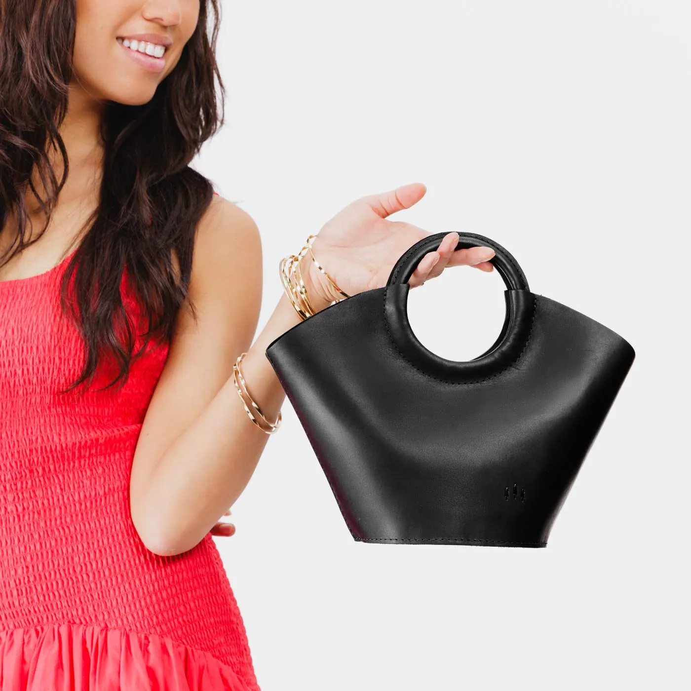 'Almost Perfect' Milan Leather Handbag