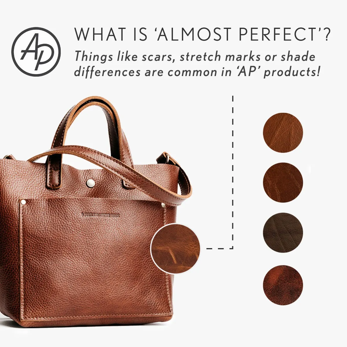 'Almost Perfect' Milan Leather Handbag