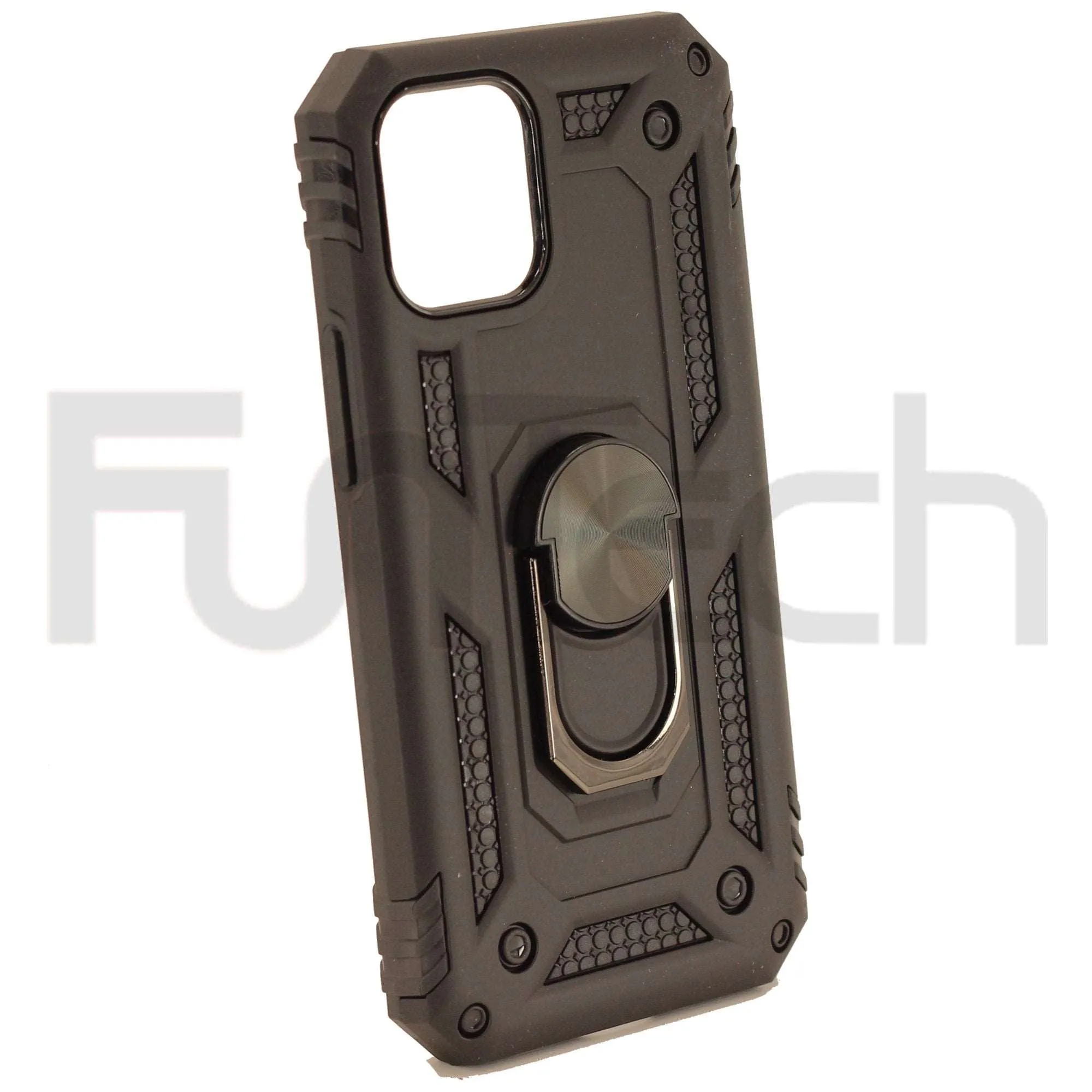 Apple iPhone 12 Mini Armor Ring Back Case Colour Black