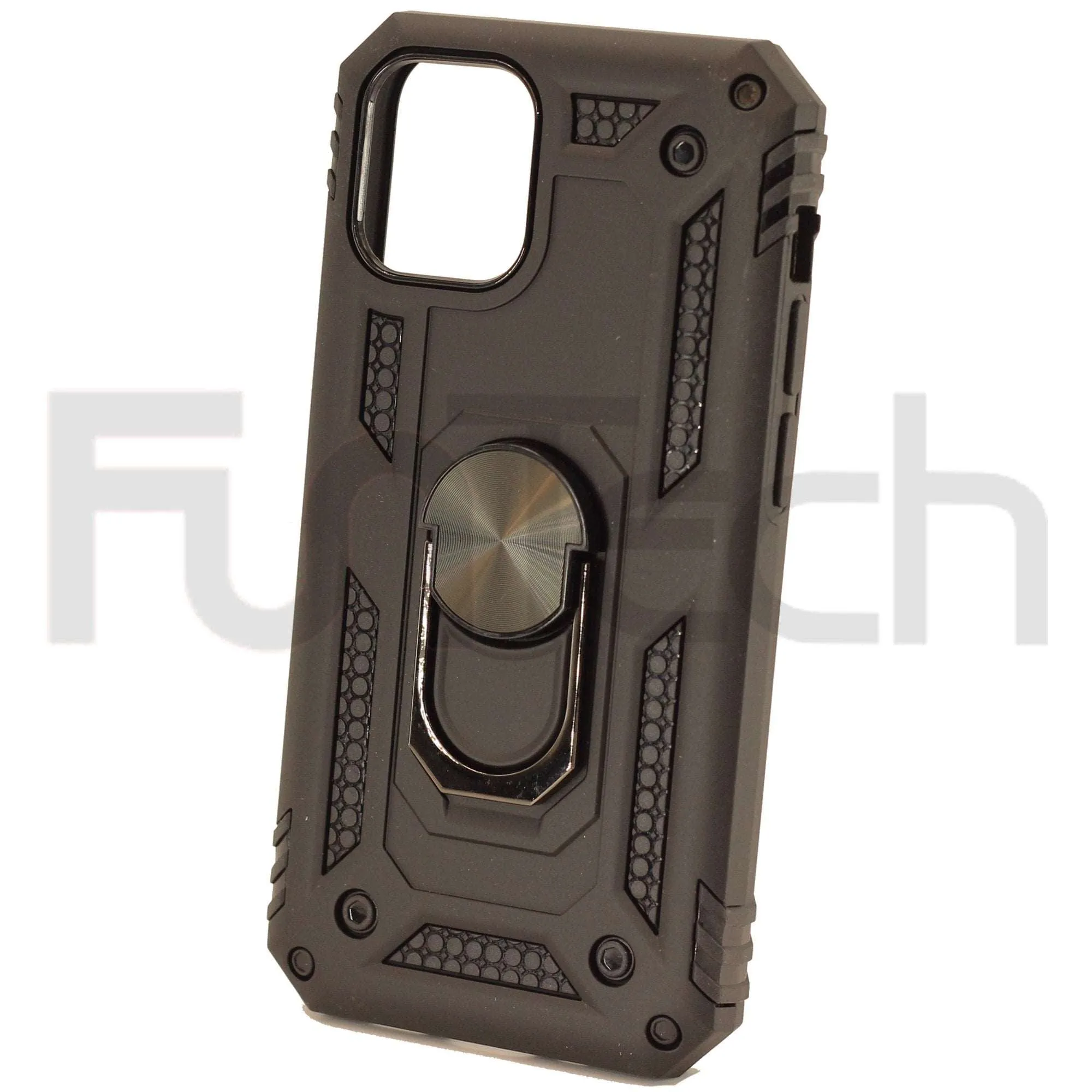 Apple iPhone 12 Mini Armor Ring Back Case Colour Black