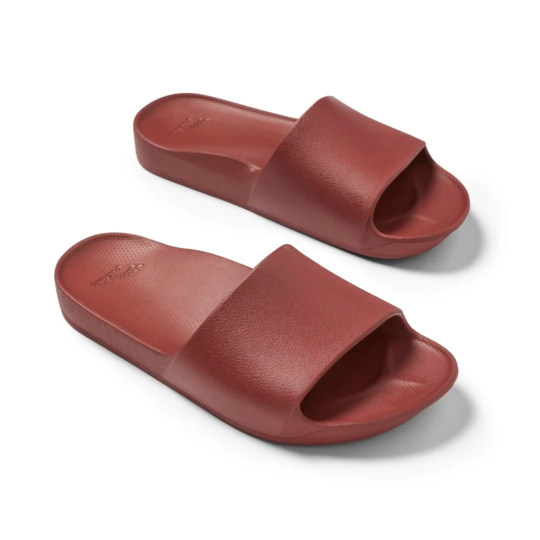 Arch Support Slides - Classic - Sangria Red