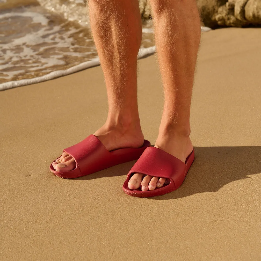 Arch Support Slides - Classic - Sangria Red