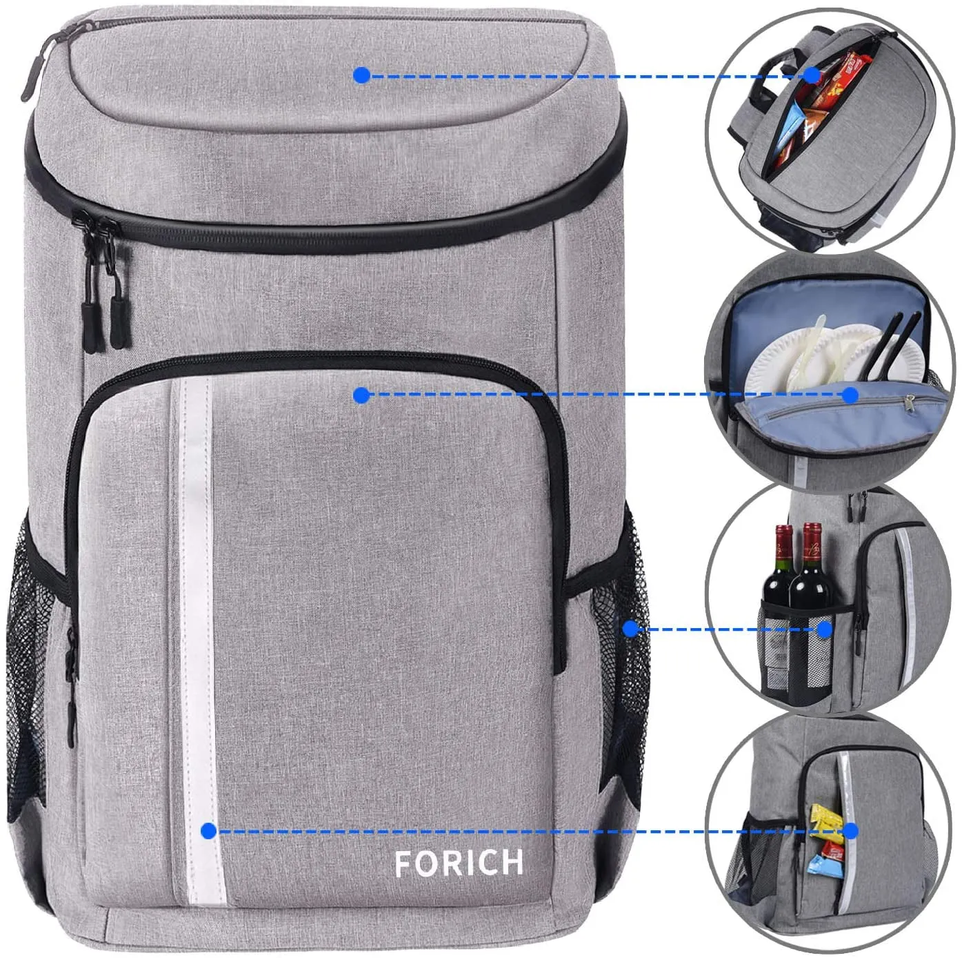 Backpack Cooler Leakproof Insulated Waterproof | Lightweight Soft | 30 Cans