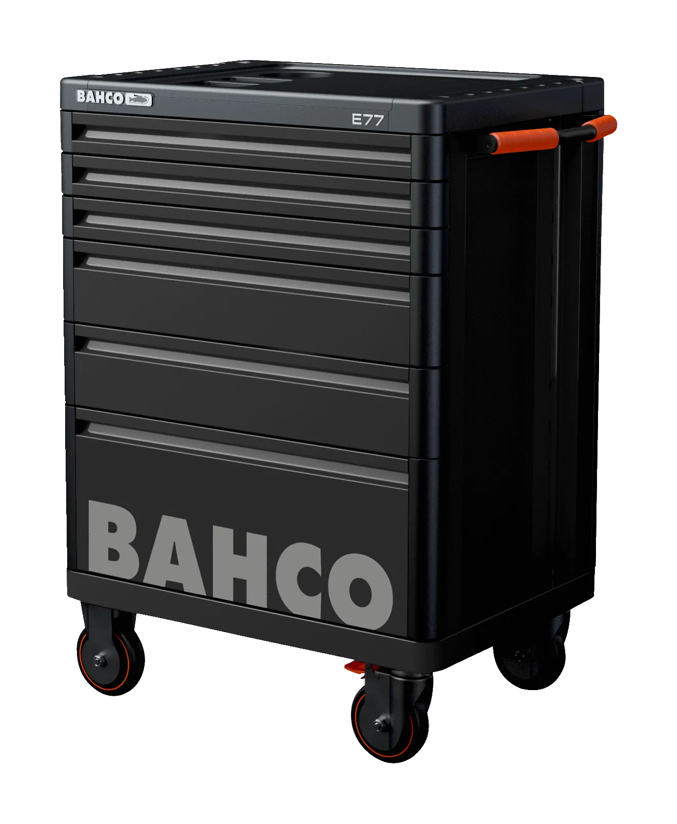 Bahco 1477K6BLACK E77 Premium 6 Drawer Black Mobile Roller Cabinet