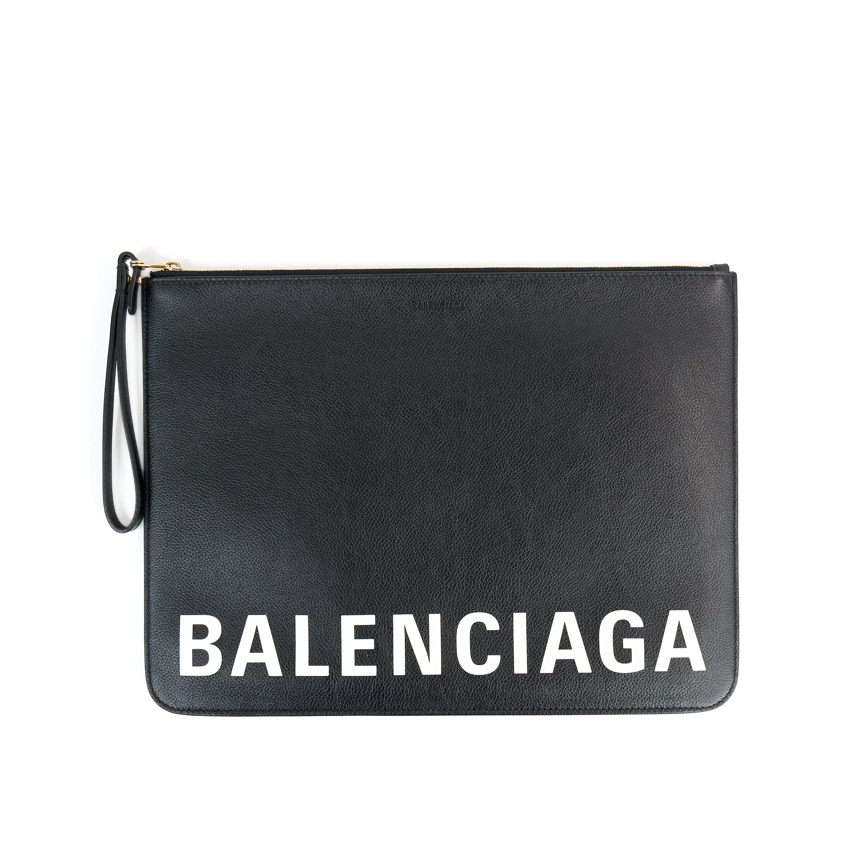 Balenciaga Zip Clutch Black