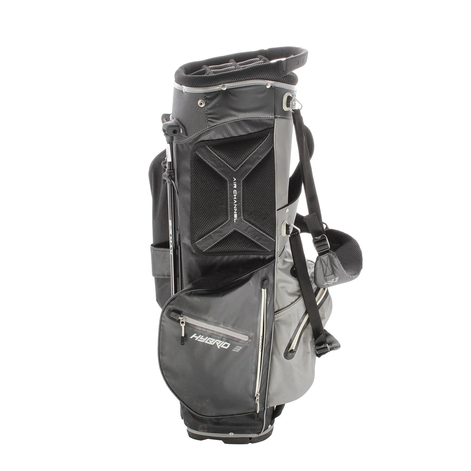 Big Max Aqua Hybrid 3 Stand Bag - Black/Grey