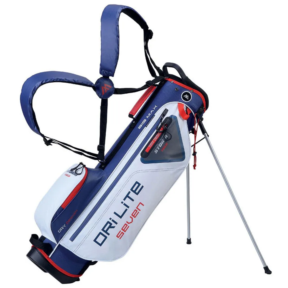 Big Max Dri-Lite 7 Stand Bag - White/Navy/Red