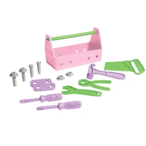 Bigjigs Toys Eco Friendly Pink Tool Set