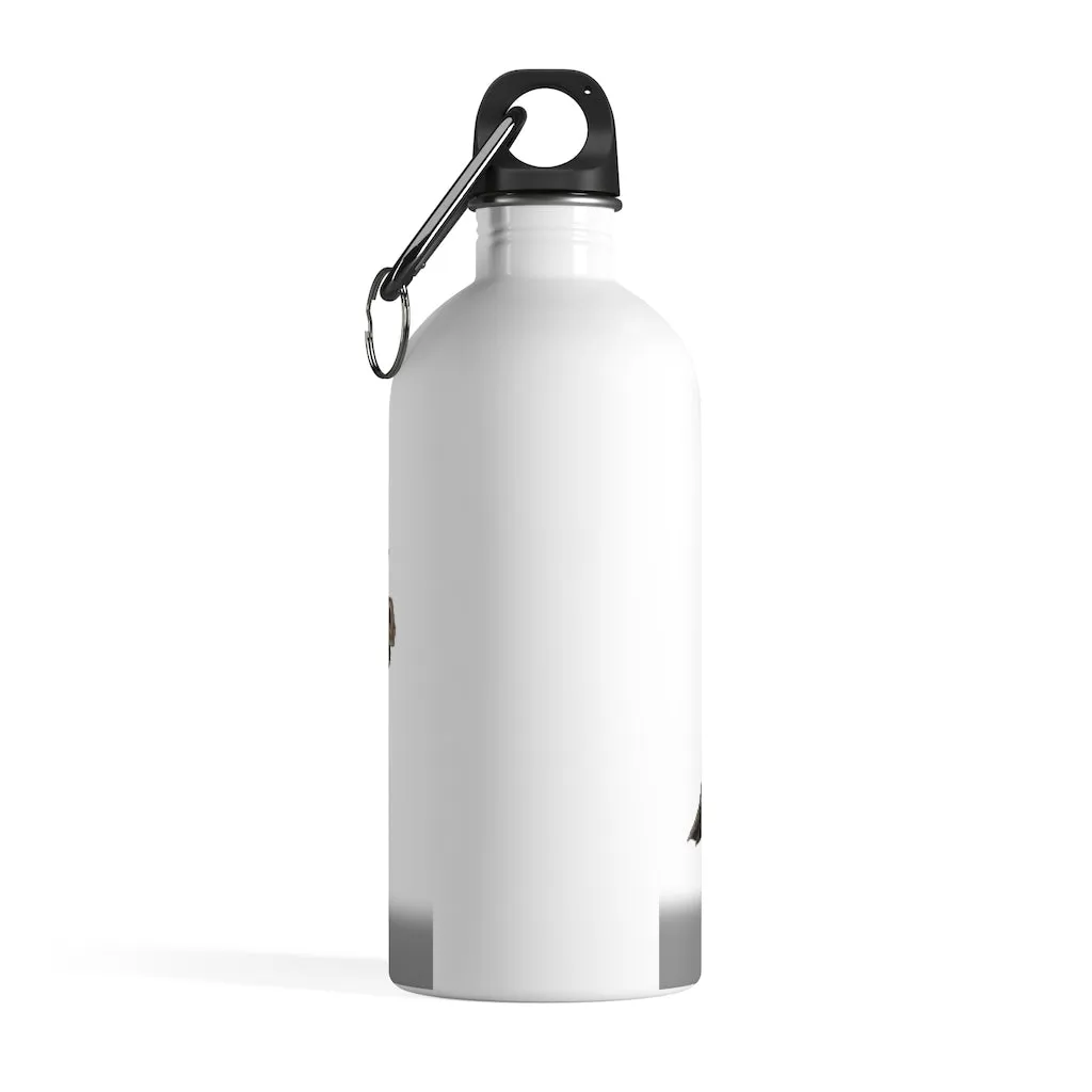 Black and White Cow Skin Stainless Steel Water Bottle