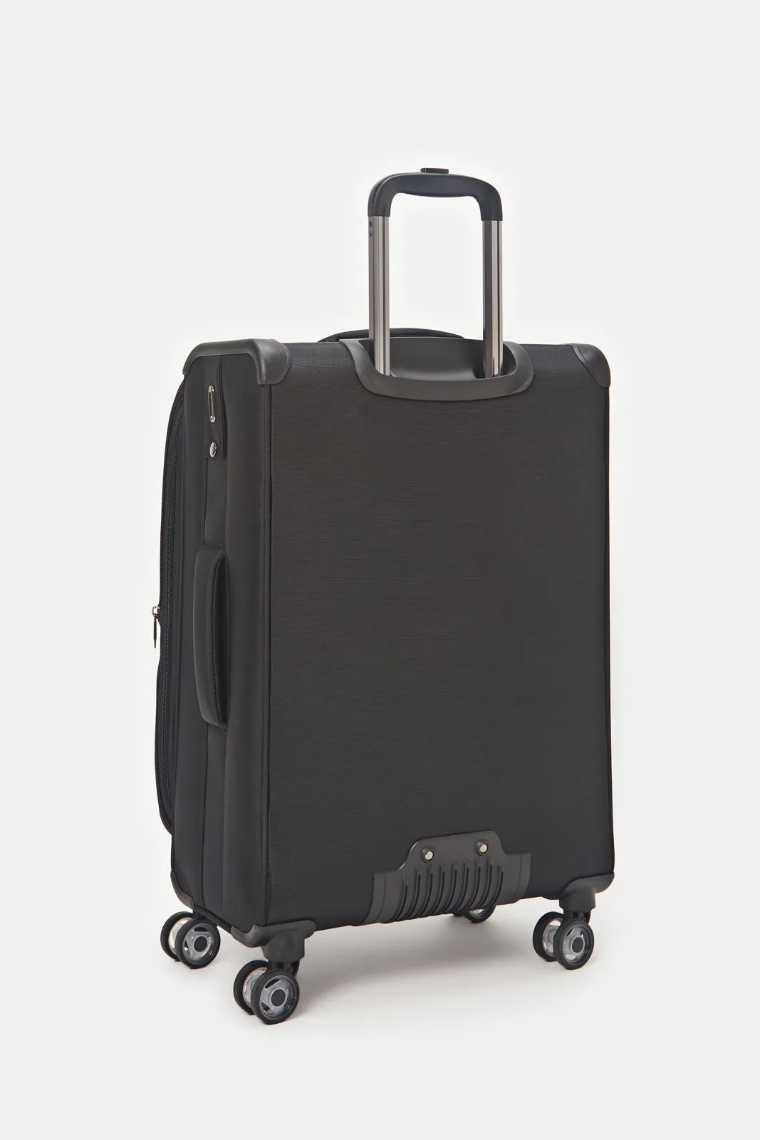 Black Soft Trolley Luggage (24 Inch)