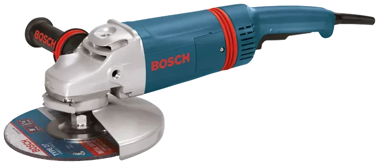 BOSCH 9" 15 A Large Angle Grinder w/ Rat Tail Handle