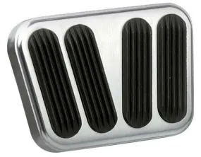 Brake/Clutch Pad with Rubber - Brushed Billet Aluminium LK-BAG-6102