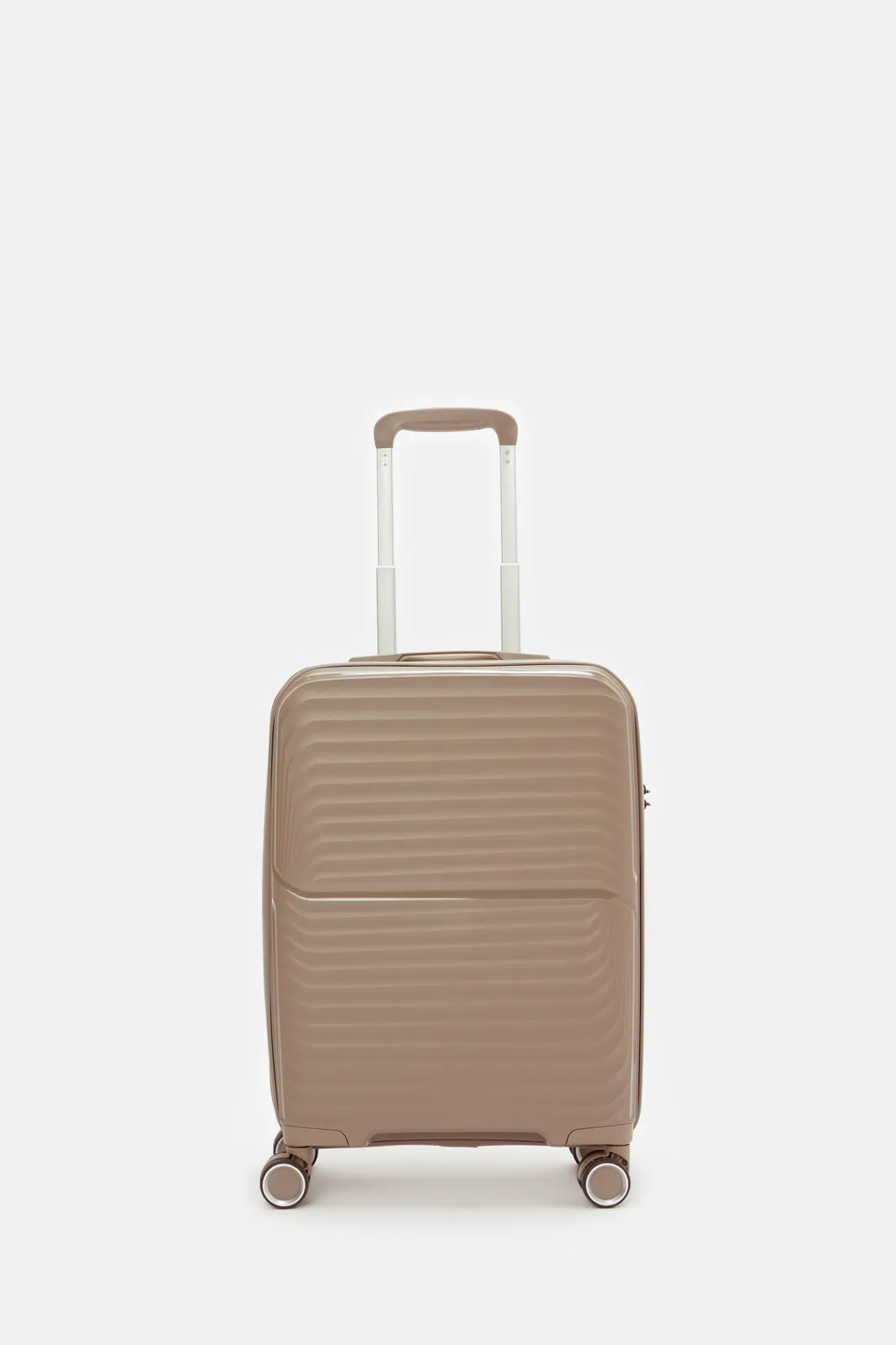 Brown Hard Pp Trolley Luggage (20Inch)