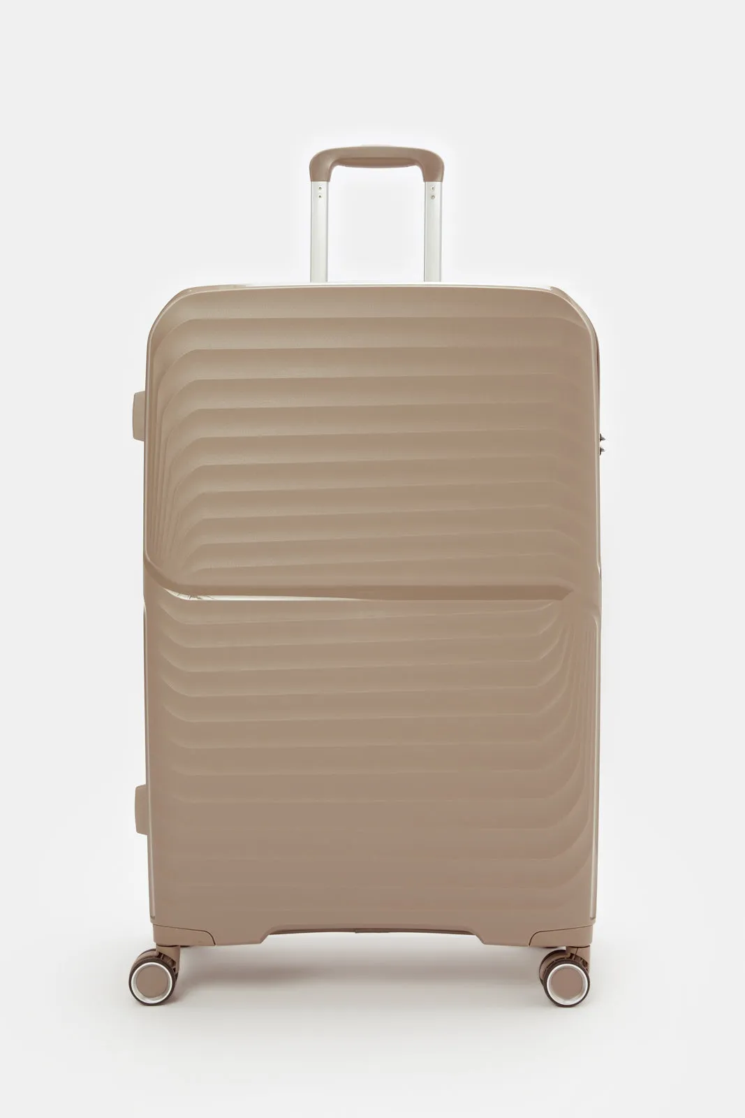 Brown Hard Pp Trolley Luggage (28Inch)