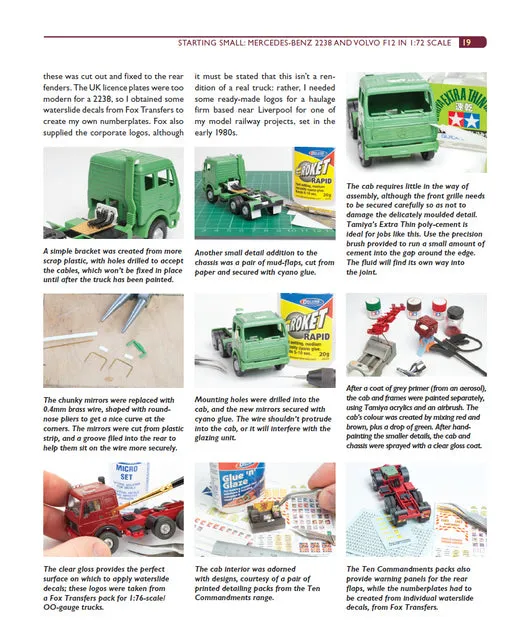 Building and Painting Model Trucks