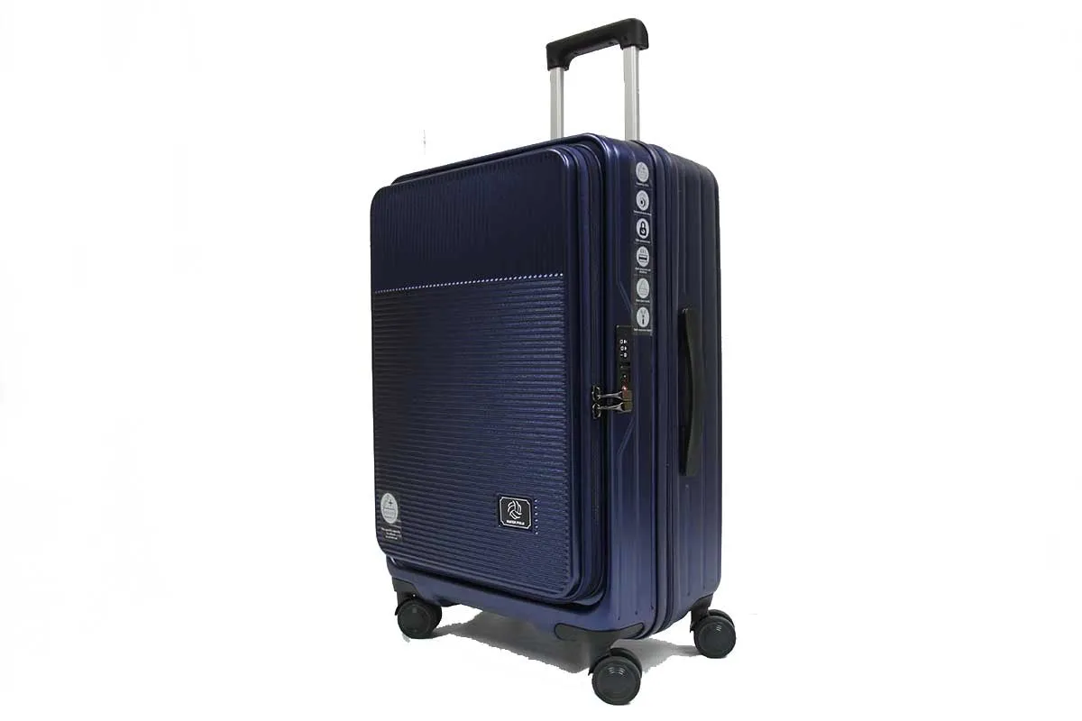 Cabriolet Polycarbonate Expandable Anti-theft Luggage with Recessed TSA Lock