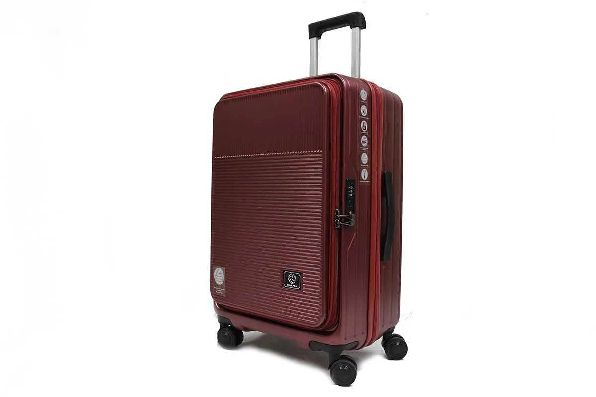 Cabriolet Polycarbonate Expandable Anti-theft Luggage with Recessed TSA Lock