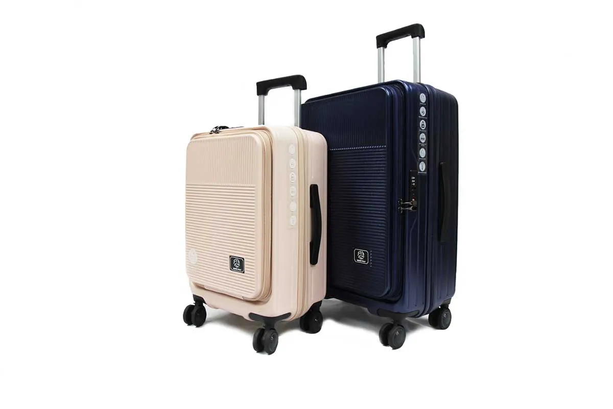 Cabriolet Polycarbonate Expandable Anti-theft Luggage with Recessed TSA Lock