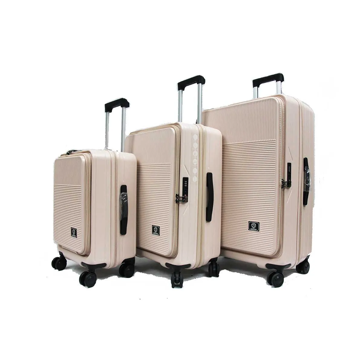 Cabriolet Polycarbonate Expandable Anti-theft Luggage with Recessed TSA Lock