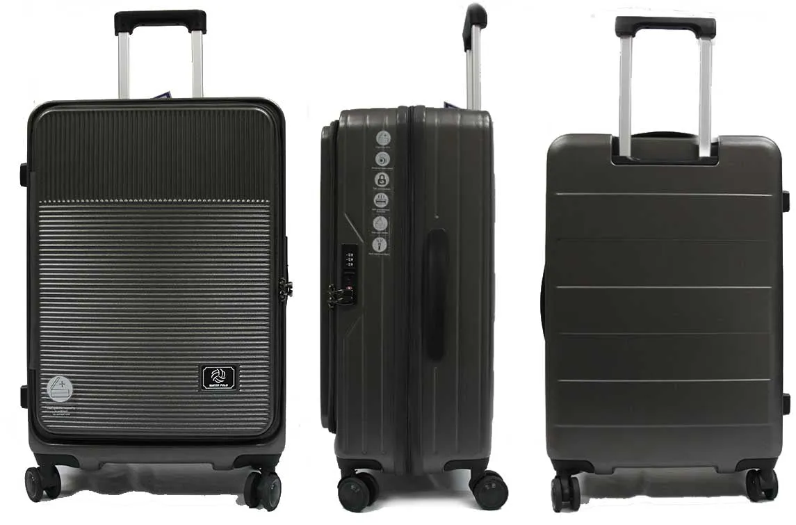 Cabriolet Polycarbonate Expandable Anti-theft Luggage with Recessed TSA Lock