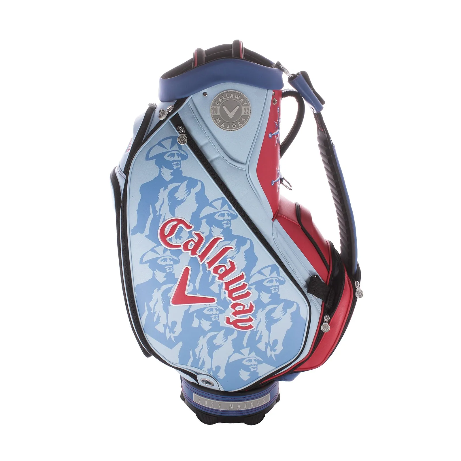 Callaway Majors 2022 Tour Bag - Light Blue/Red