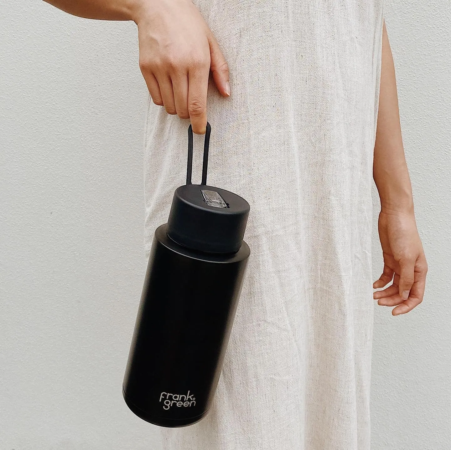 Ceramic Reusable Bottle 34oz - Midnight