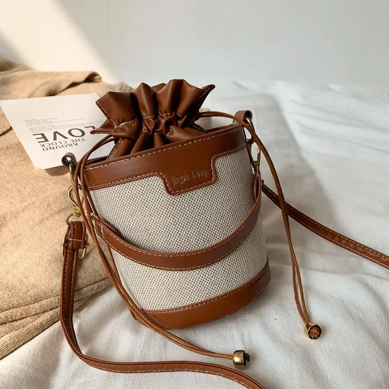 Chic Drawstring Bucket Bag