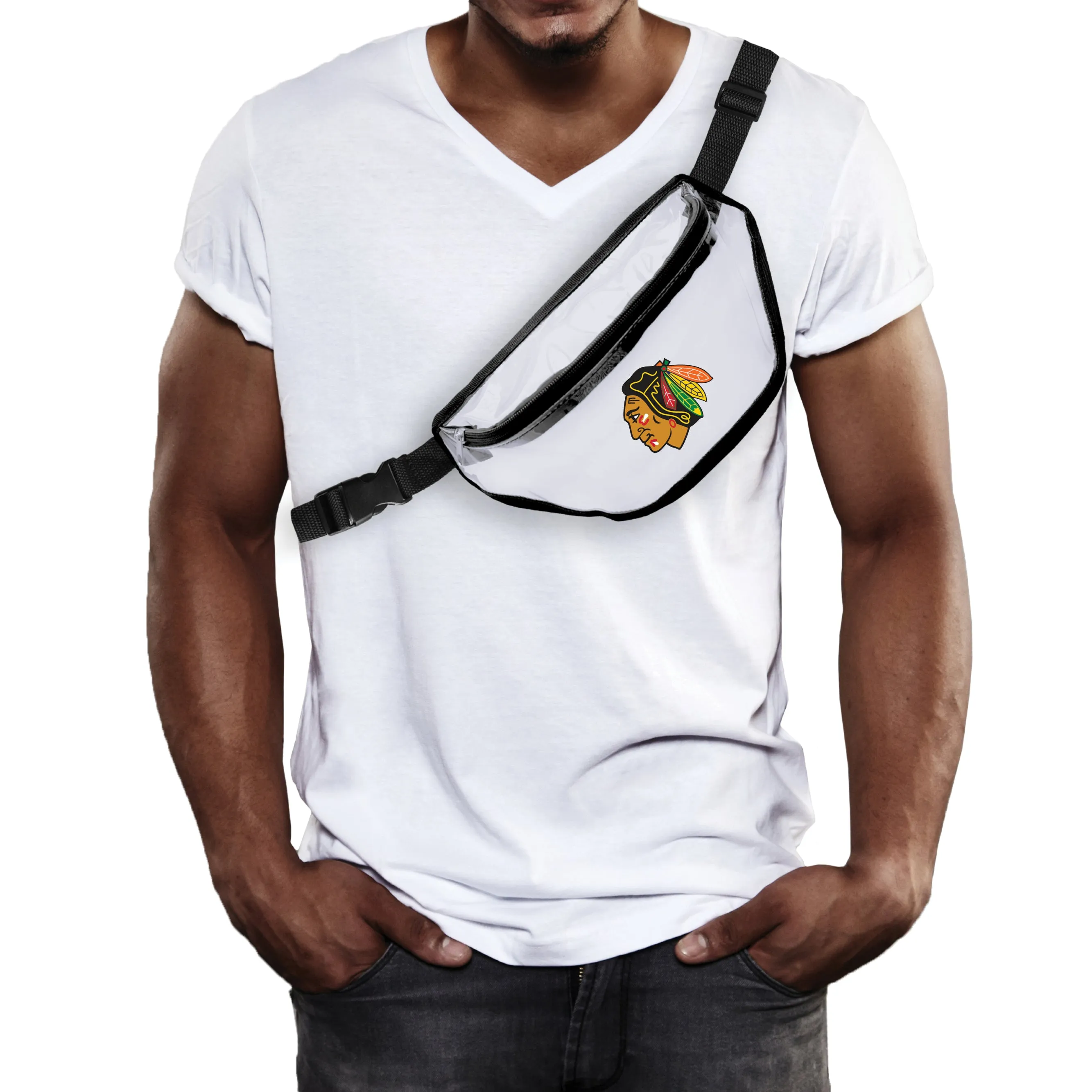 Chicago Blackhawks Clear Fanny Pack