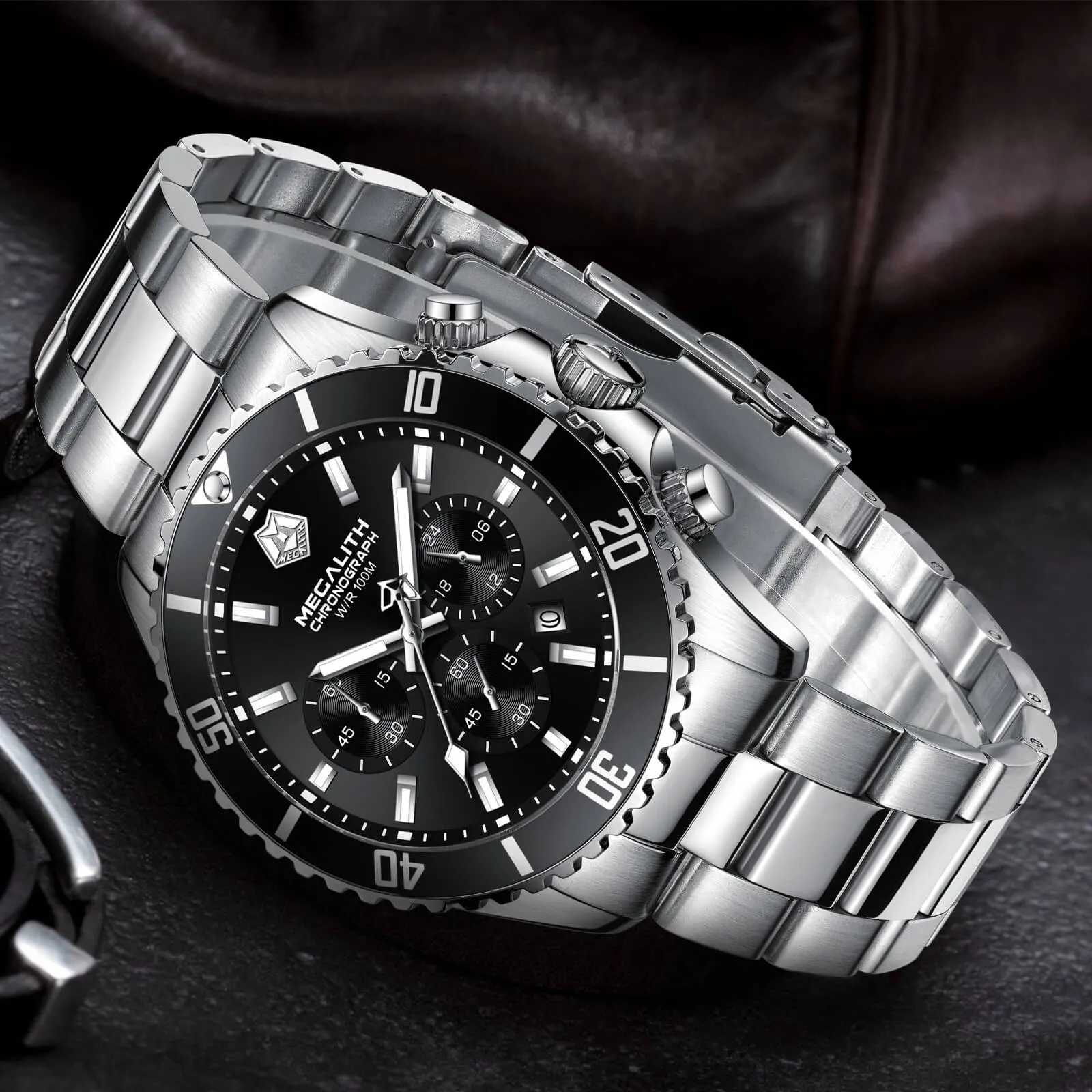 Chronograph Watch | Solid Steel | 8394M